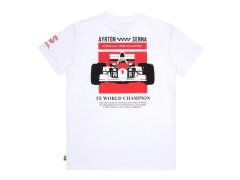 Ayrton Senna Formula 1 pánské tričko bílé 2