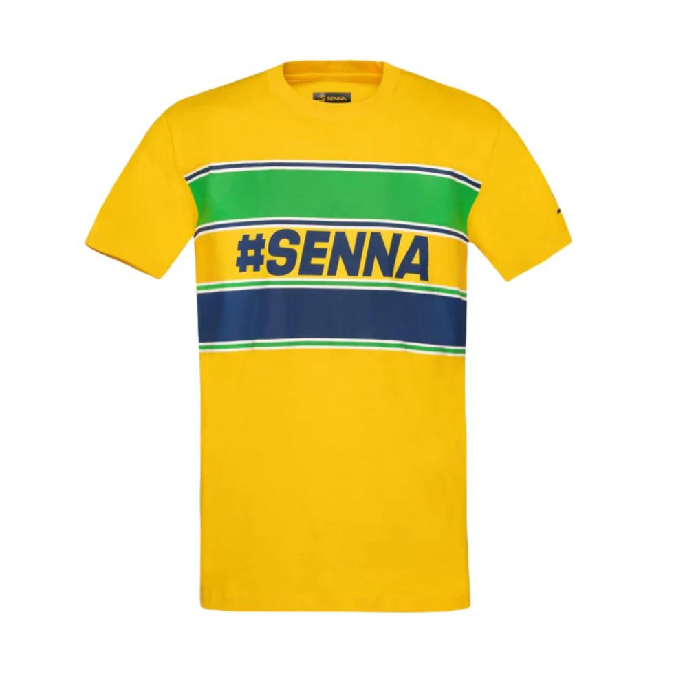 Ayrton Senna pánské tričko # SENNA žluté Ayrton Senna pánské tričko # SENNA žluté - Ayrton Senna pánská trička