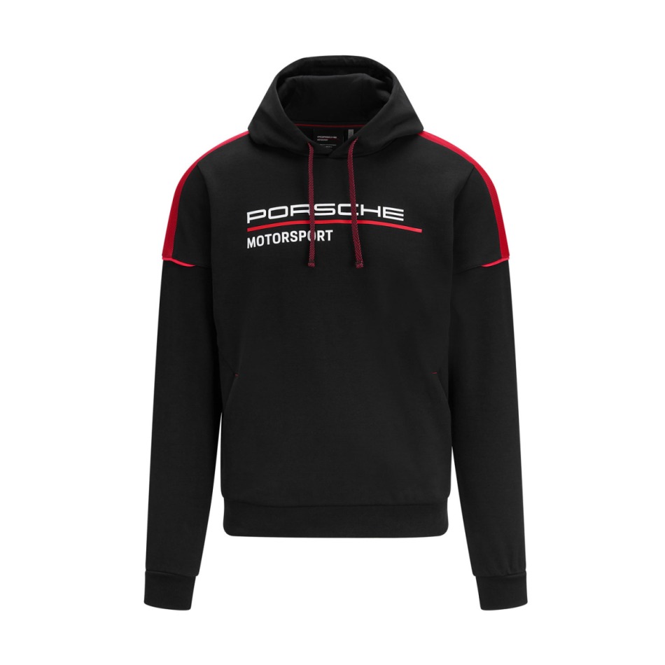 Porsche Motorsport pánská mikina s kapucí Logo black 2022