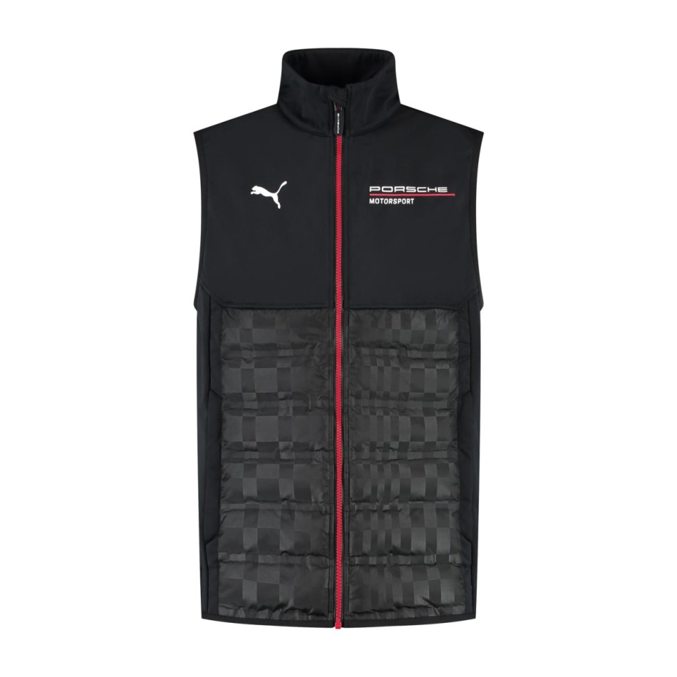 Porsche Motorsport pánská vesta official Teamline Replica black 2025 - Porsche mikiny, bundy
