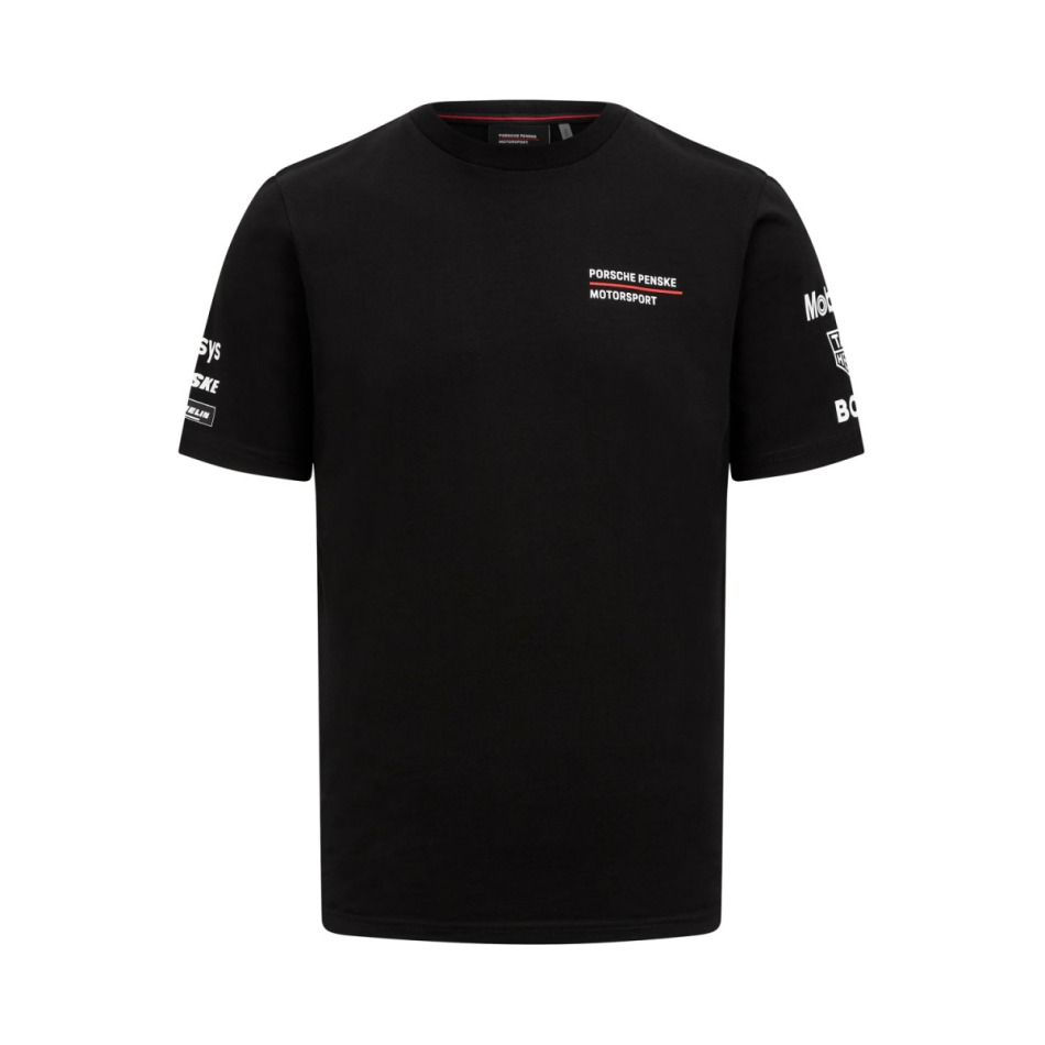 Porsche Motorsport pánské tričko Logo Penske black 2026 - Porsche trička, polo trička, košile