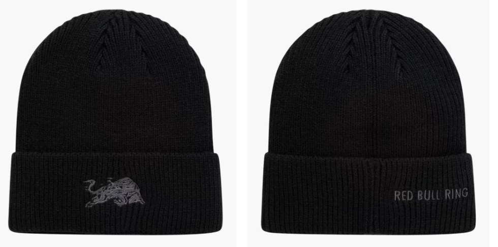 Red Bull Ring unisex zimní čepice Paddock černá - Red Bull Ring čepice