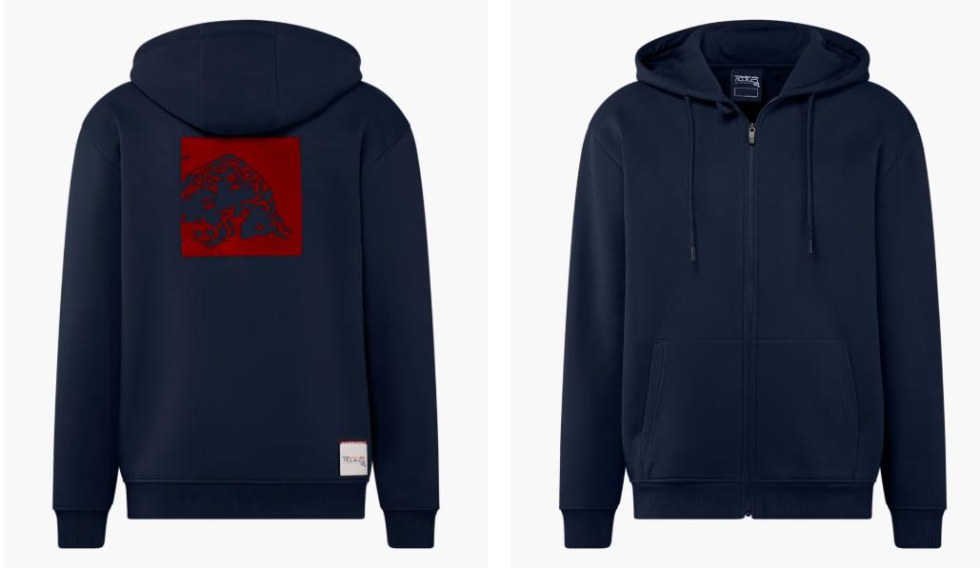 Red Bull Ring F1 2026 pánská Core mikina se zipem modrá - Red Bull Ring pánské mikiny