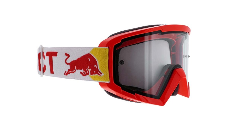 Red Bull Racing motokrosové brýle WHIP red with clear glass