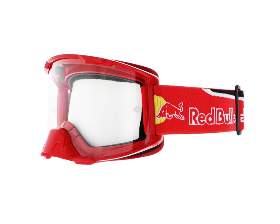 Red Bull Racing motokrosové brýle STRIVE red with clear glass - Red Bull Racing brýle Red Bull SPECT