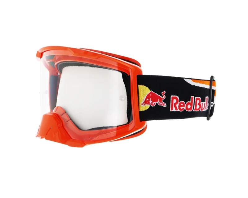 Red Bull Spect motokrosové brýle STRIVE oranžové s&nbsp;čirým sklem - Red Bull Racing brýle Red Bull SPECT