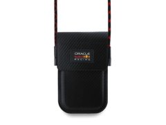 Red Bull Racing PU Carbon Taška na Telefon Black