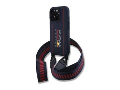 Red Bull Racing Red Bull Silicone Vertical Logo MagSafe Zadní Kryt + Crossbody Popruh pro iPhone 16 Pro Navy