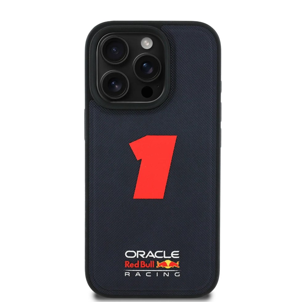 Red Bull Racing F1 2025 obal na mobil 3D č. 1 iPhone 16 Pro modrý - Red Bull Racing doplňky