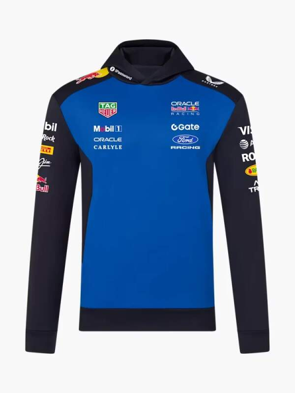 Red Bull Racing pánská mikina s&nbsp;kapucí official Teamline Replica F1 Team 2026 - Red Bull Racing mikiny, bundy