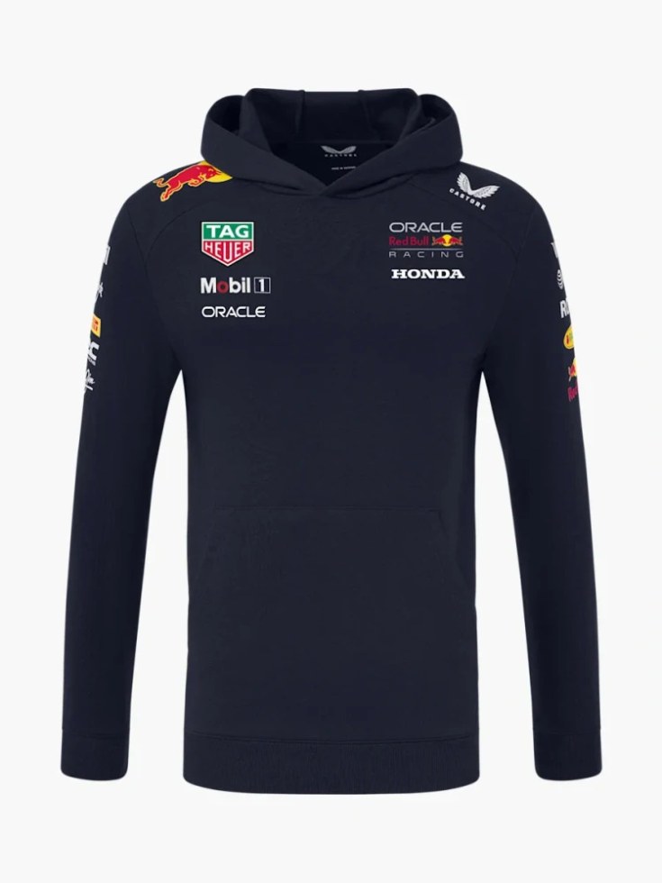 Red Bull Racing F1 2025 týmová unisex mikina s kapucí - Red Bull Racing pánské mikiny