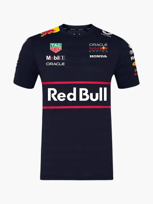 Red Bull Racing pánské tričko official Teamline Replica navy F1 Team 2025 - Red Bull Racing trička, polo trička, košile