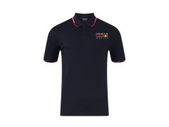 Red Bull Racing unisex polo tričko Core s&nbsp;barevným logem - modré
