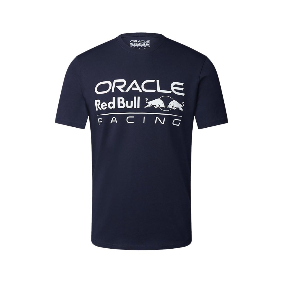Red Bull Racing unisex tričko s bílým logem modré - Red Bull Racing pánská trička