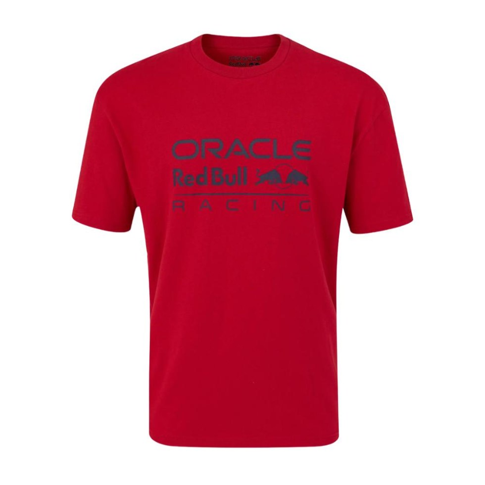 Red Bull Racing F1 unisex tričko Relaxed Fit červené - Red Bull Racing pánská trička