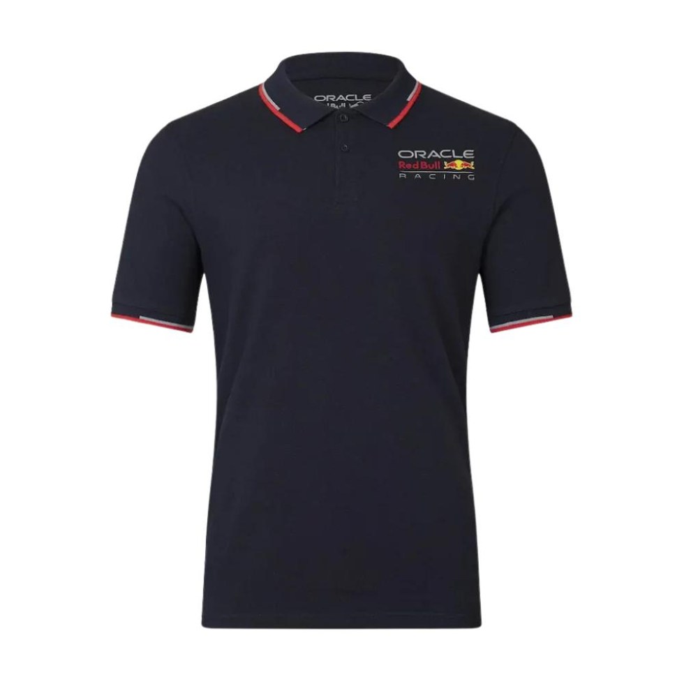 Red Bull Racing unisex polo tričko Core s&nbsp;barevným logem - modré - Red Bull Racing pánská trička