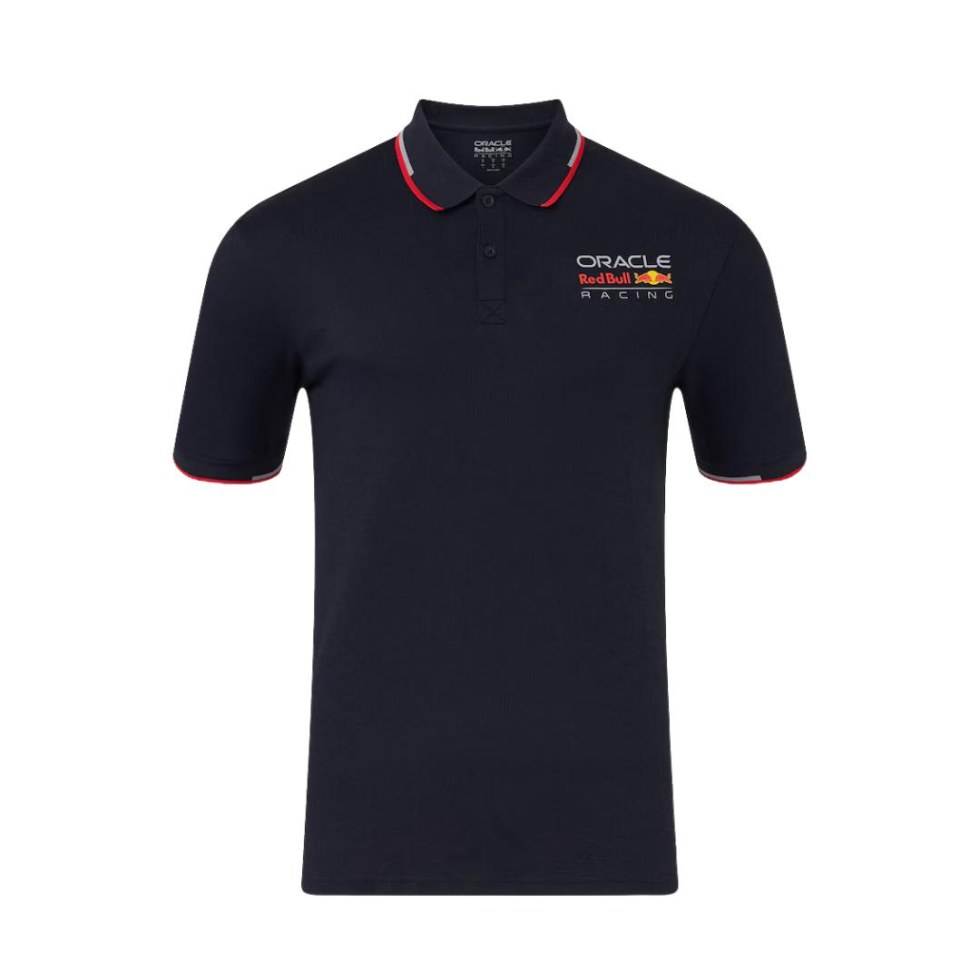 Red Bull Racing unisex polo tričko Core s&nbsp;barevným logem - modré - Red Bull Racing pánská trička