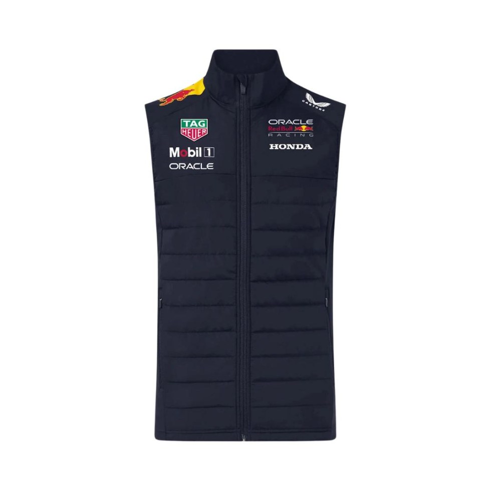 Red Bull Racing F1 2025 týmová unisex vesta modrá - Red Bull Racing pánské vesty