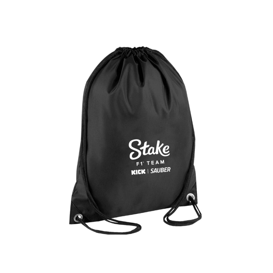 Stake Kick Sauber pytlík gym bag black F1 Team 2024 - Stake Kick Sauber batohy, tašky