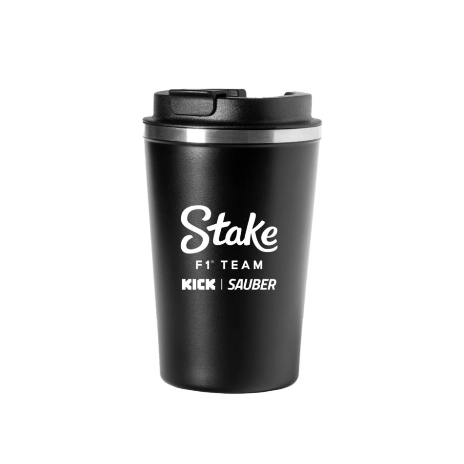 Stake Kick Sauber termohrnek black F1 Team 2024 - Stake Kick Sauber sklenice, hrníčky, misky