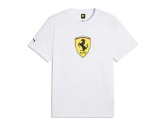 Ferrari F1 pánské tričko s&nbsp;velkým logem bílé