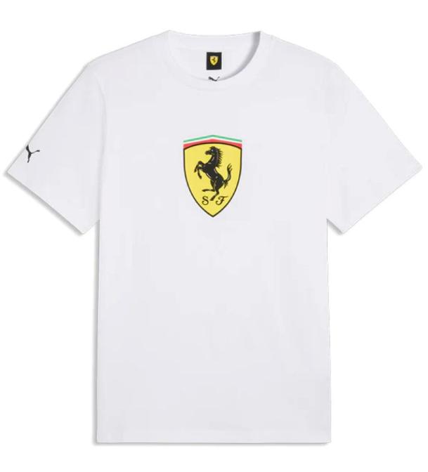 Ferrari F1 pánské tričko s&nbsp;velkým logem bílé - Tipy na dárky