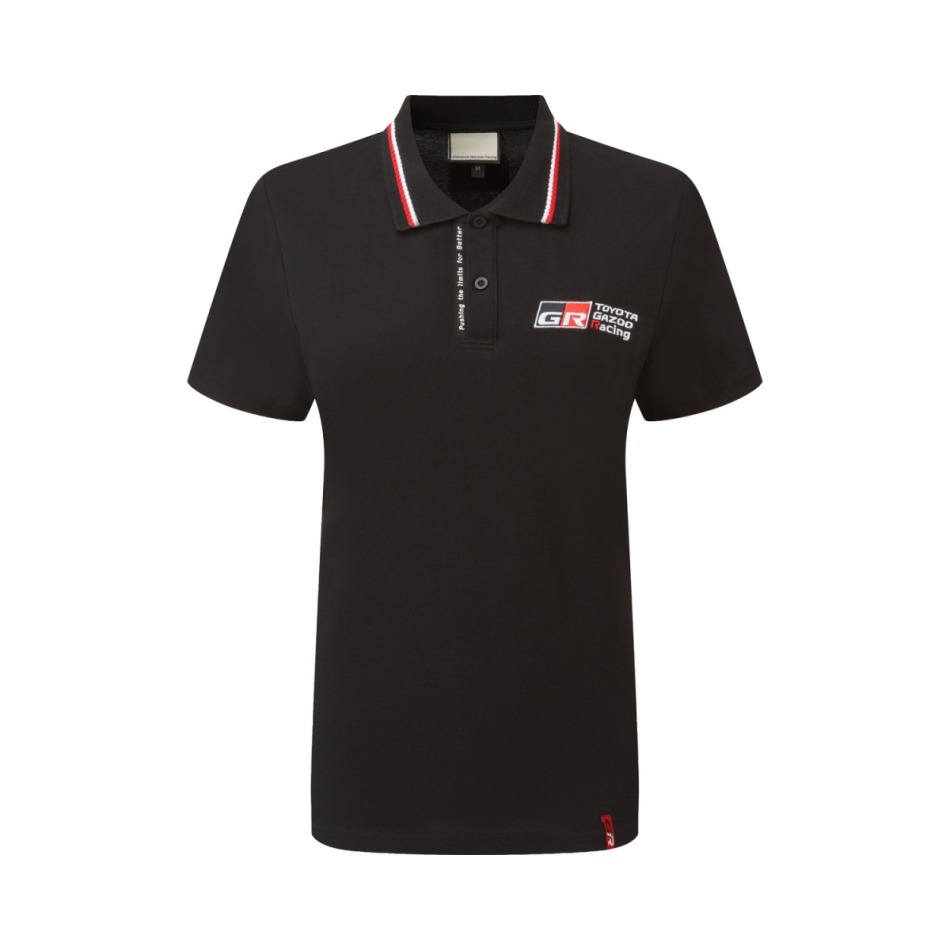 Toyota Gazoo Racing dámské polo tričko Logo black GR 2026 - Toyota Gazoo Racing dámské oblečení