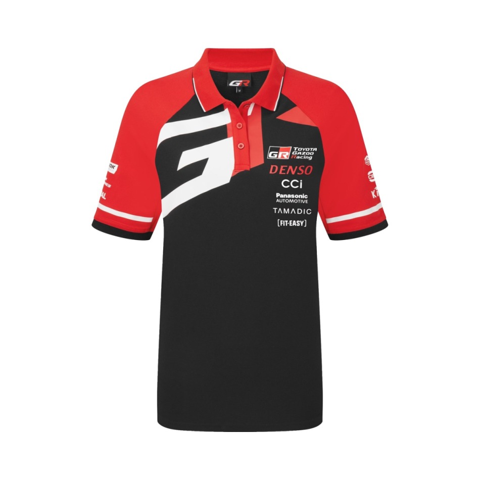 Toyota Gazoo Racing dámské polo tričko redblack WRT 2026 - Toyota Gazoo Racing dámské oblečení