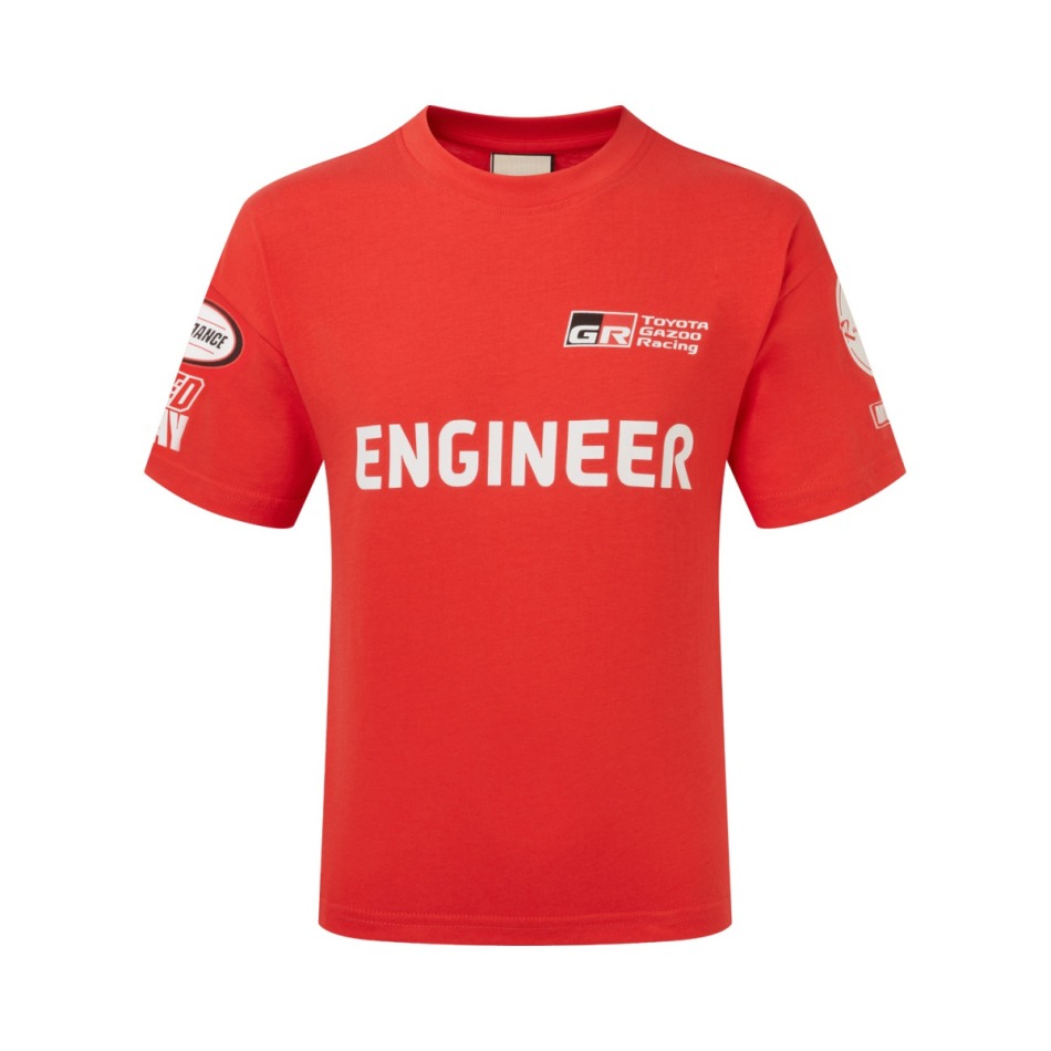 Toyota Gazoo Racing dětské tričko Engineer red 2026 - Toyota Gazoo Racing dětské oblečení