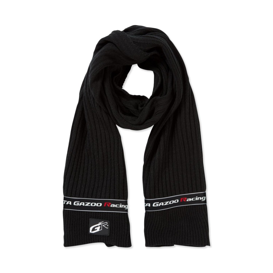Toyota Gazoo Racing zimní šála GR Logo black 2024 - Toyota Gazoo Racing kšiltovky, čepice, rukavice
