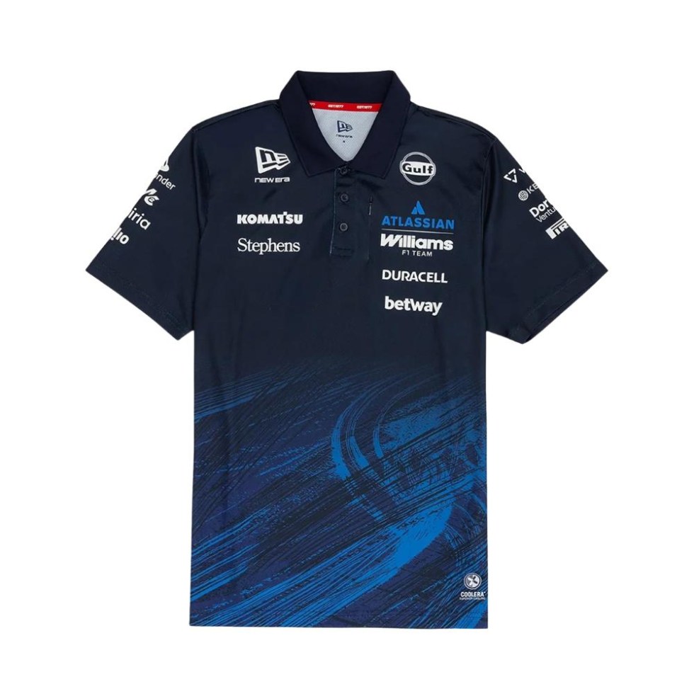 Williams Racing F1 2026 pánské týmové polo tričko - modré - Williams pánská trička