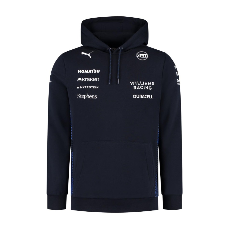 Williams Martini Racing pánská mikina s kapucí official Teamline Replica F1 Team 2025