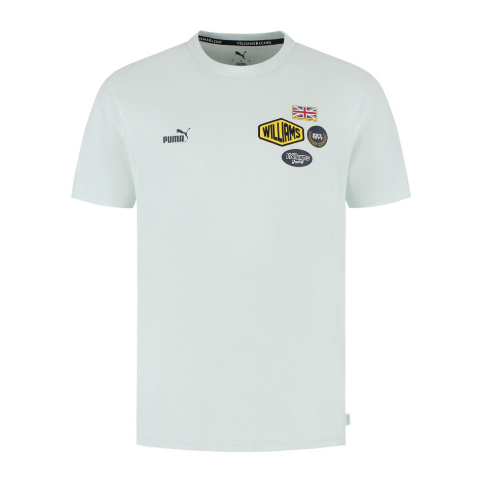 Williams Martini Racing pánské tričko Patches white F1 Team 2025 - Williams trička, polo trička, košile